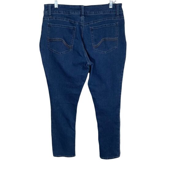 Riders by Lee Stretch Blue Jeans Mid-Rise Skinny Sz 16 - Picture 4 of 10